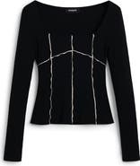 Desigual Seamed Long Sleeve Top
