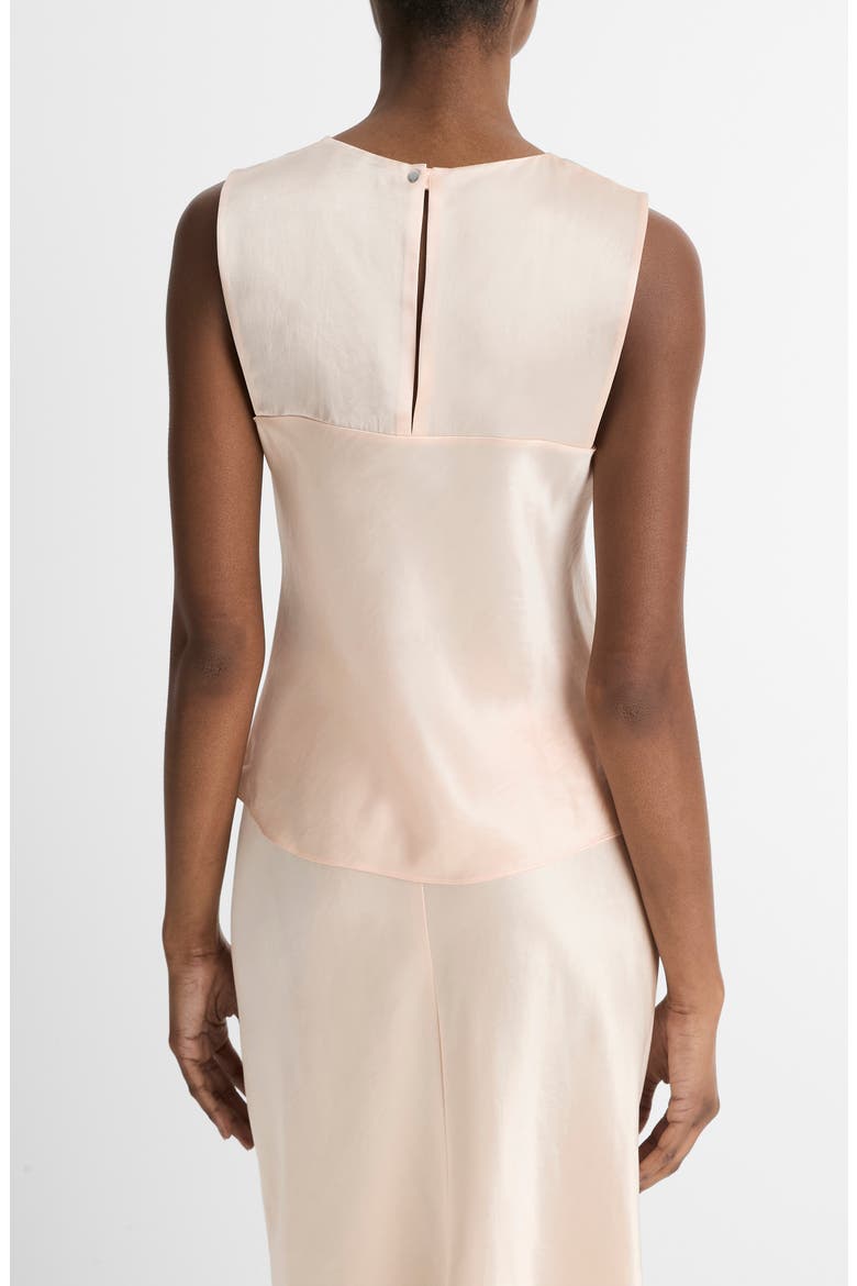 Naia™ Sleeveless Satin Shell, Alternate, color, LYCHEE