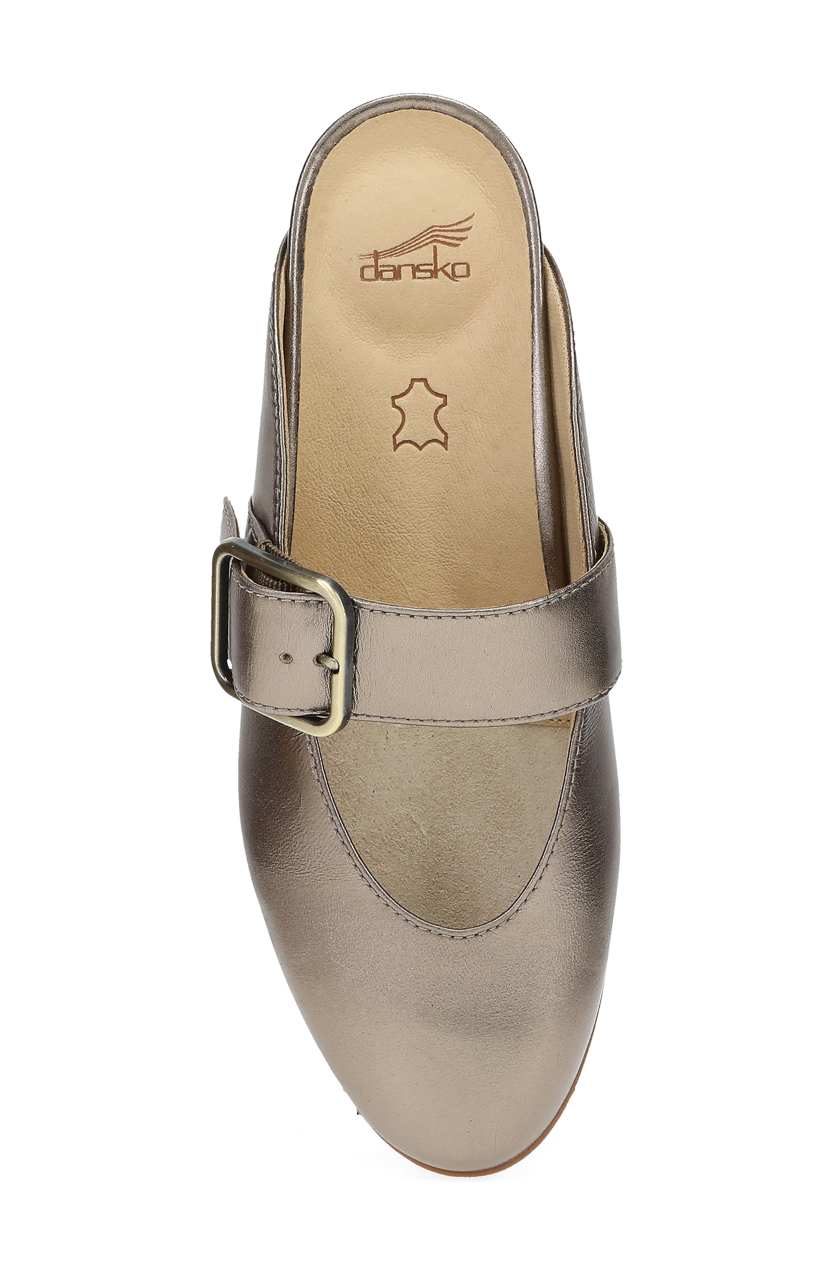 Lotus Mary Jane Mule, Alternate, color, DARK GOLD METALLIC