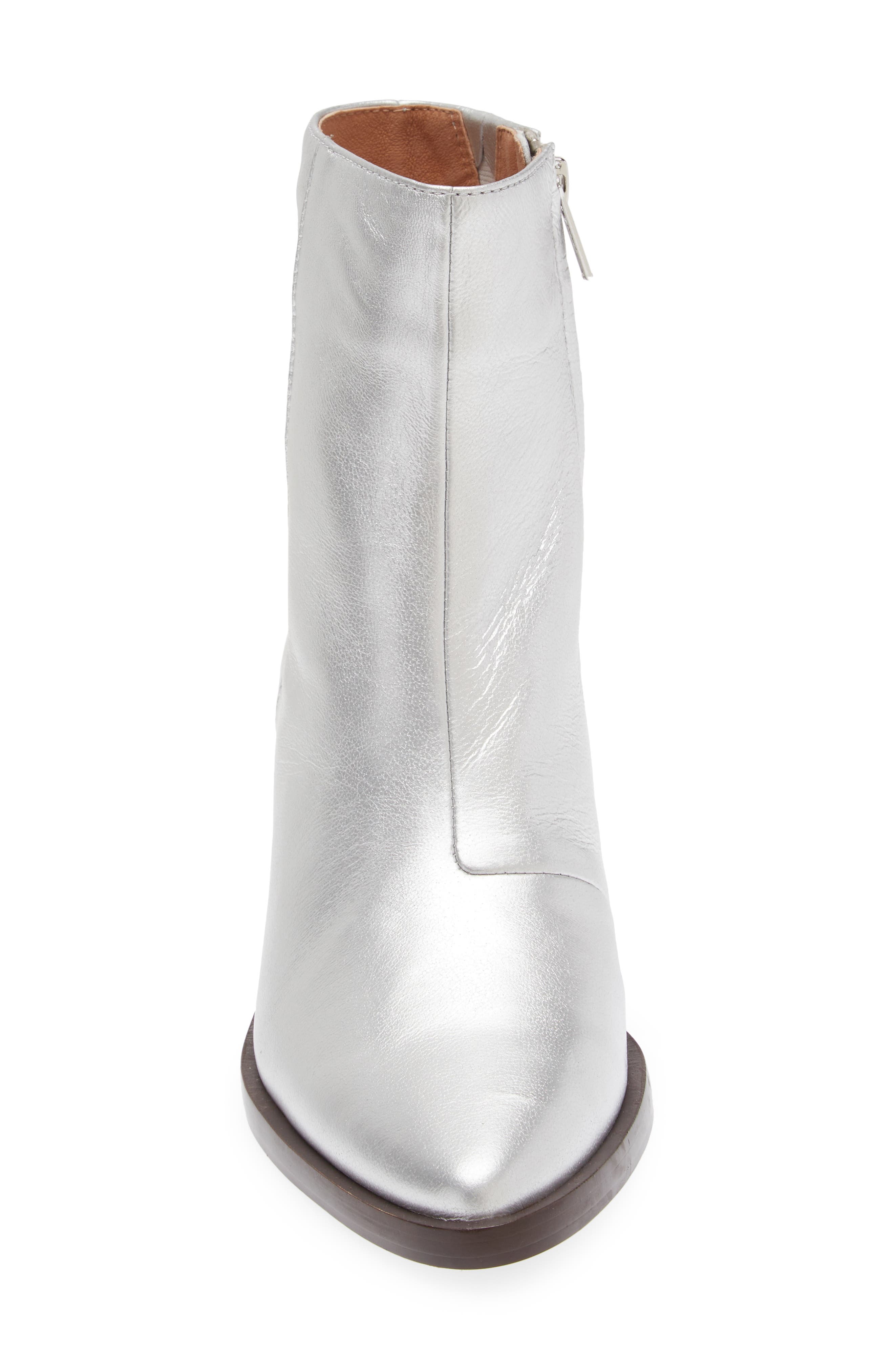 Madewell The Darcy Ankle Boot, Alternate, color, Silver