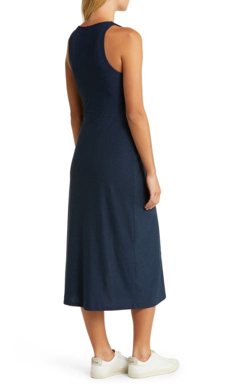BEYOND YOGA BEYOND YOGA FEATHERWEIGHT GETAWAY SPLIT HEM MIDI DRESS