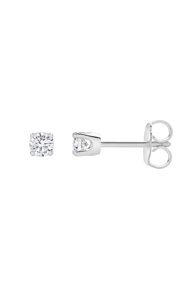 LuvMyJewelry Seraph 14K Gold Lab Grown Round Solitaire Diamond Earrings - 0.35 Ct, Alternate, color, 14K White Gold