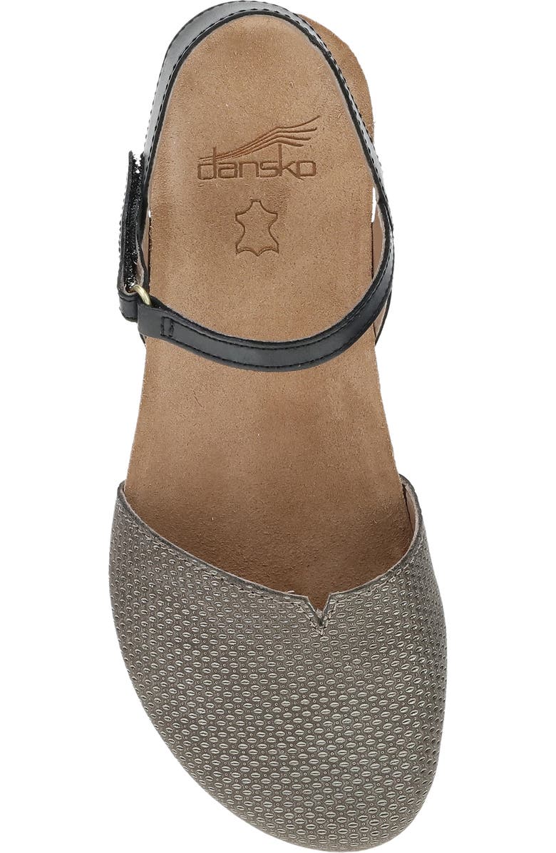 Dansko Rowan Flat, Alternate, color, Grey/ Pewter