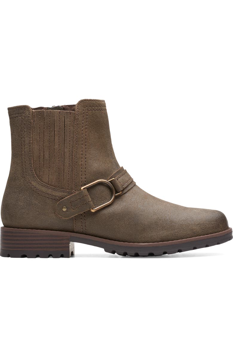 Clarks<sup>®</sup> Aspra Buckle Ankle Bootie, Alternate, color,