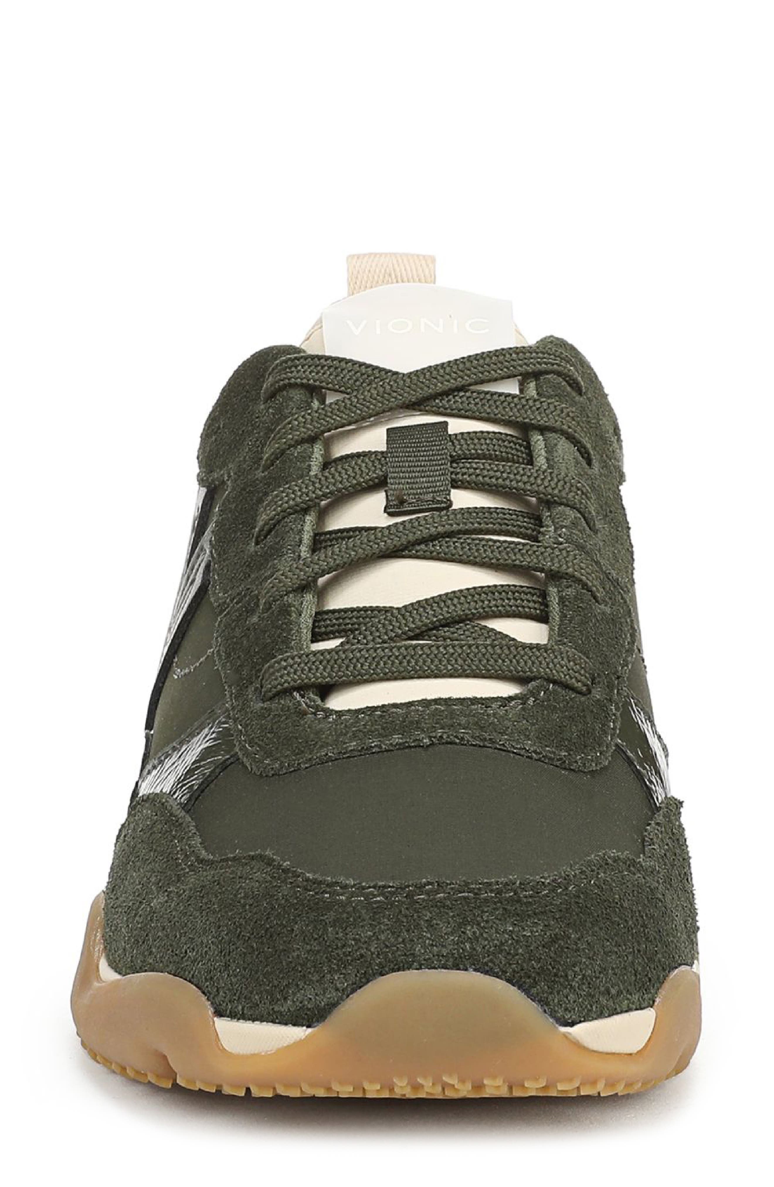 Walk Slim Glide Sneaker, Alternate, color, OLIVE MOSS SUEDE