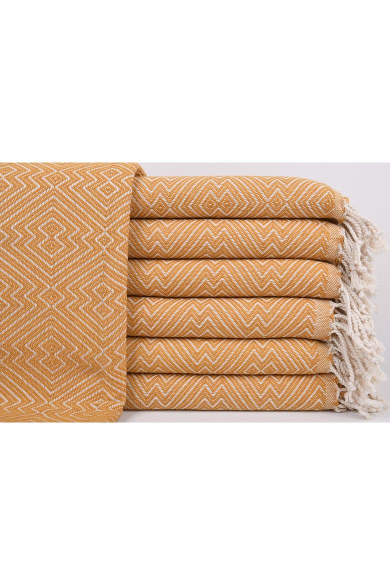 Safran Throw Blanket/Towel, Alternate, color, Orange