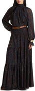 Lauren Ralph Lauren Paisley Crinkle Georgette Maxi Skirt