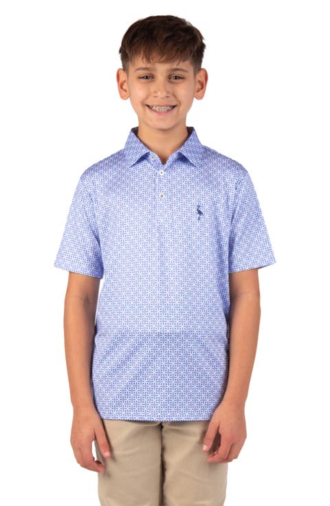 Kids' Mini Mosaic Performance Polo (Big Kid)