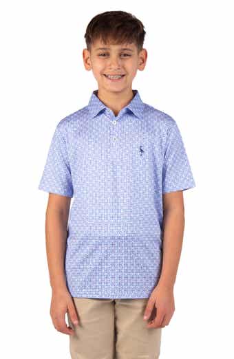 TailorByrd Kids' Mini Mosaic Performance Polo