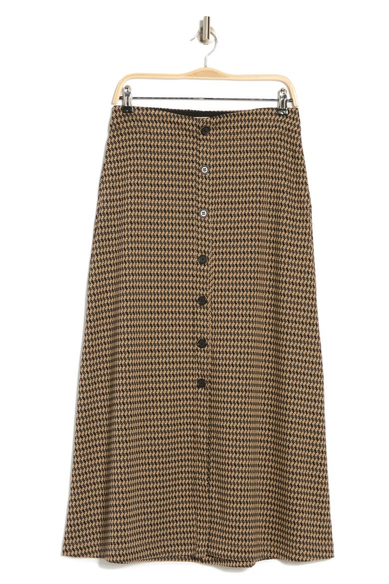 Front Button Boot Skirt, Alternate, color, BLACK/ CAMEL/ GREY GEO