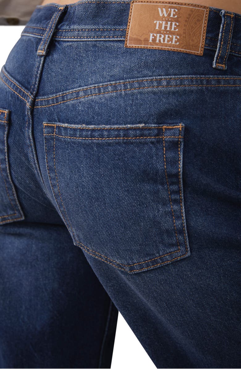 Free People We the Free Maggie Ripped Ankle Straight Leg Jeans, Alternate, color, 