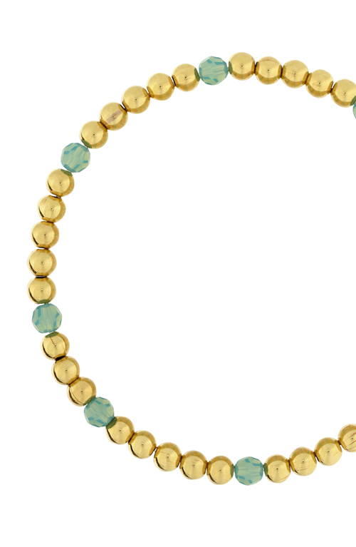 EMMA RAE EMMA RAE 14K GOLD FILLED GEMSTONE ACCENT BRACELET 