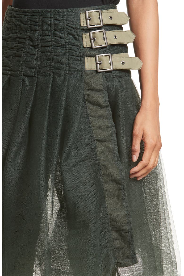 Tulle Skirt, Alternate, color, KHAKI