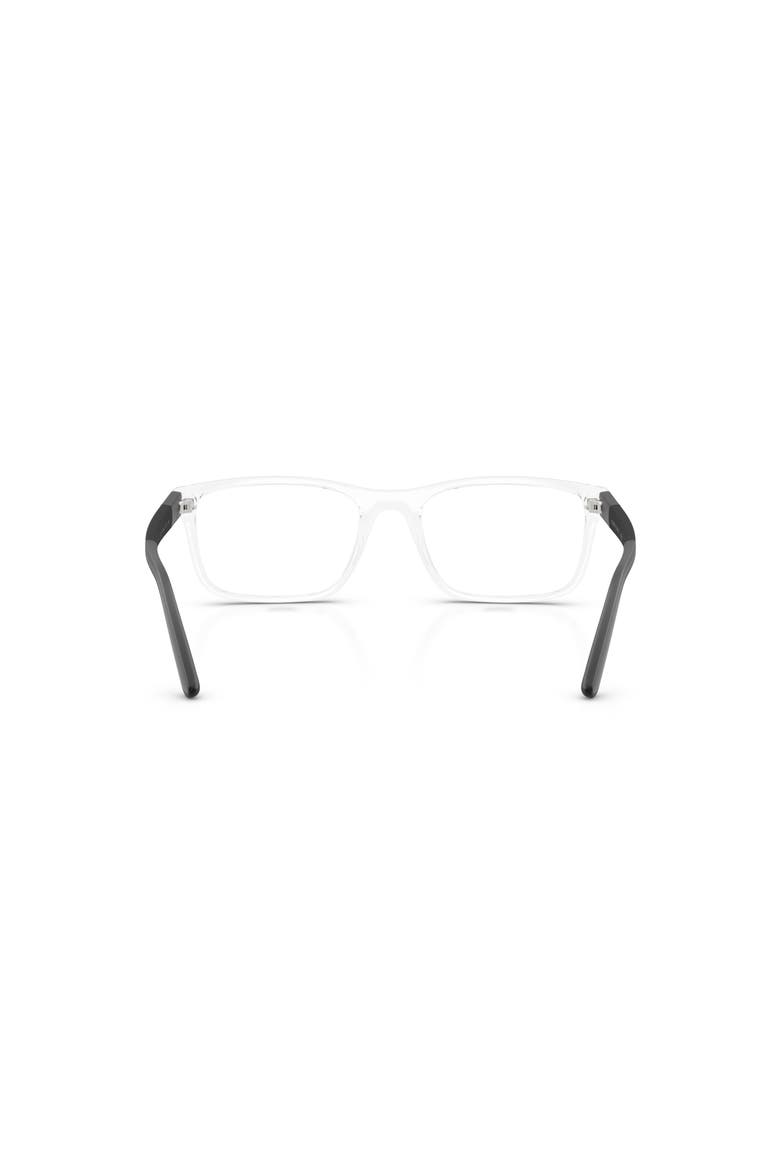 57mm Rectangle optical glasses, Alternate, color, Transparent