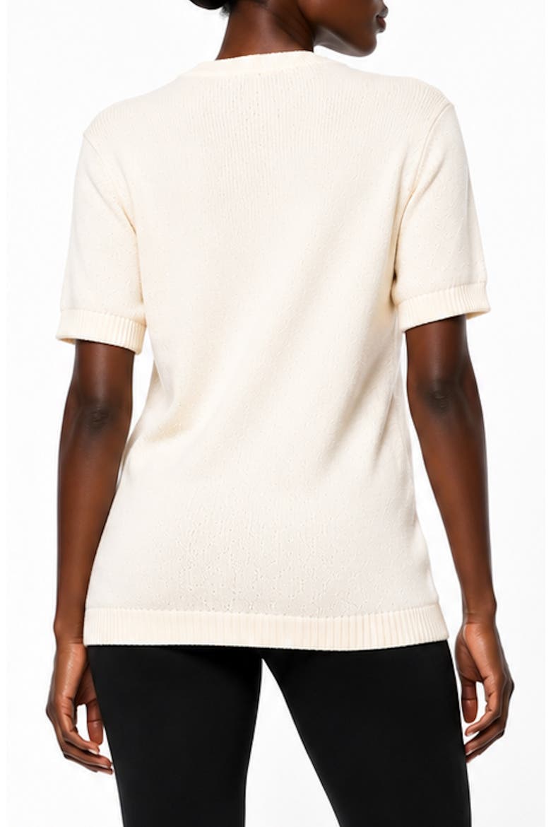 God Is Good Cashmere & Cotton Sweater, Alternate, color, CREAM