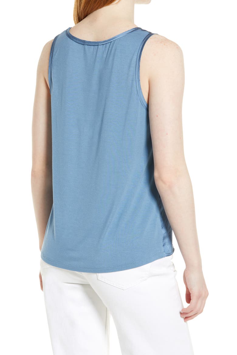 Mix Media Scoop Neck Tank, Alternate, color, PORCELAIN BLUE