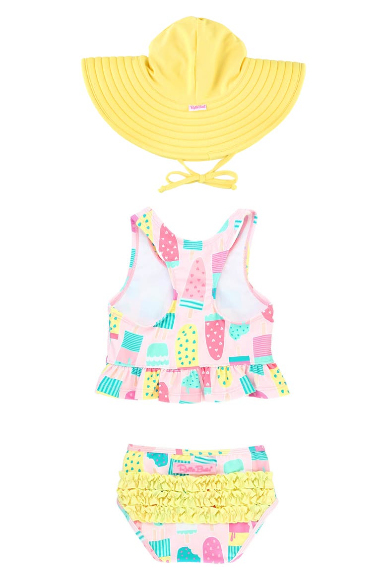 Ice Cream Social Tankini & Hat Set, Alternate, color, PINK