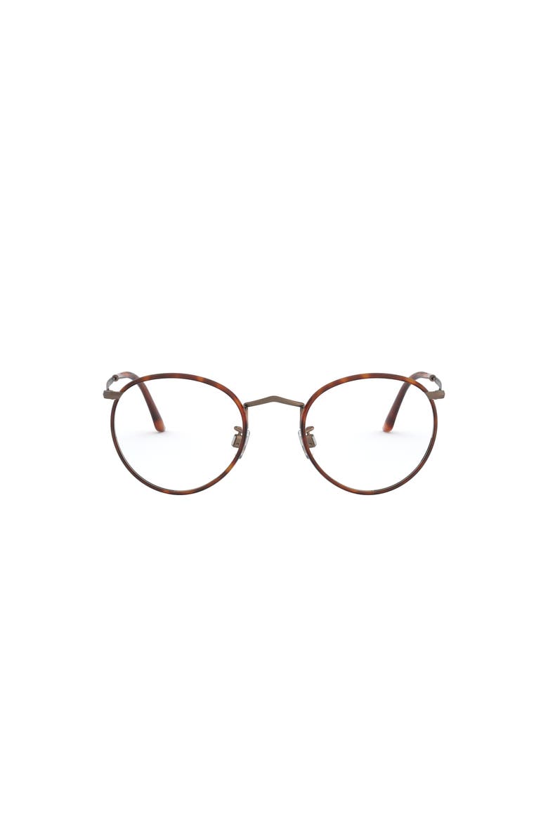 Giorgio Armani 49mm Round optical glasses, Alternate, color, Brown