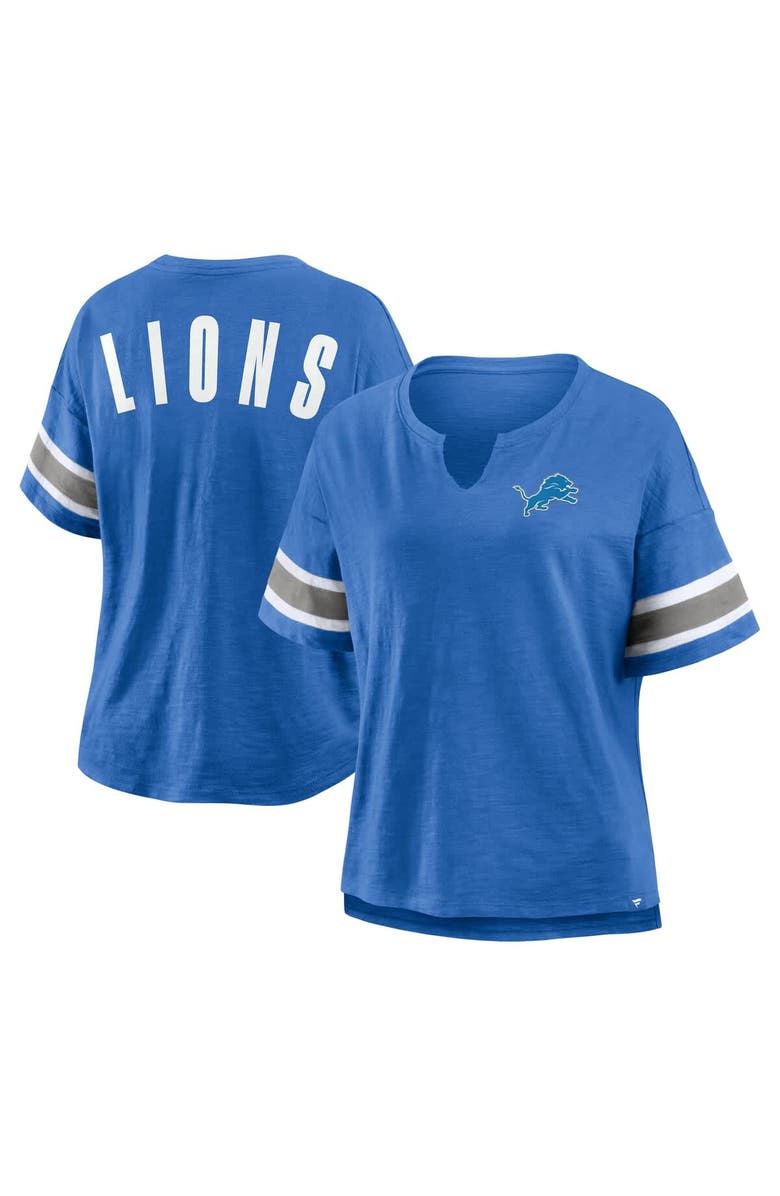 FANATICS Women's Fanatics Blue Detroit Lions Redzone Curl Route T-Shirt, Alternate, color, Blue