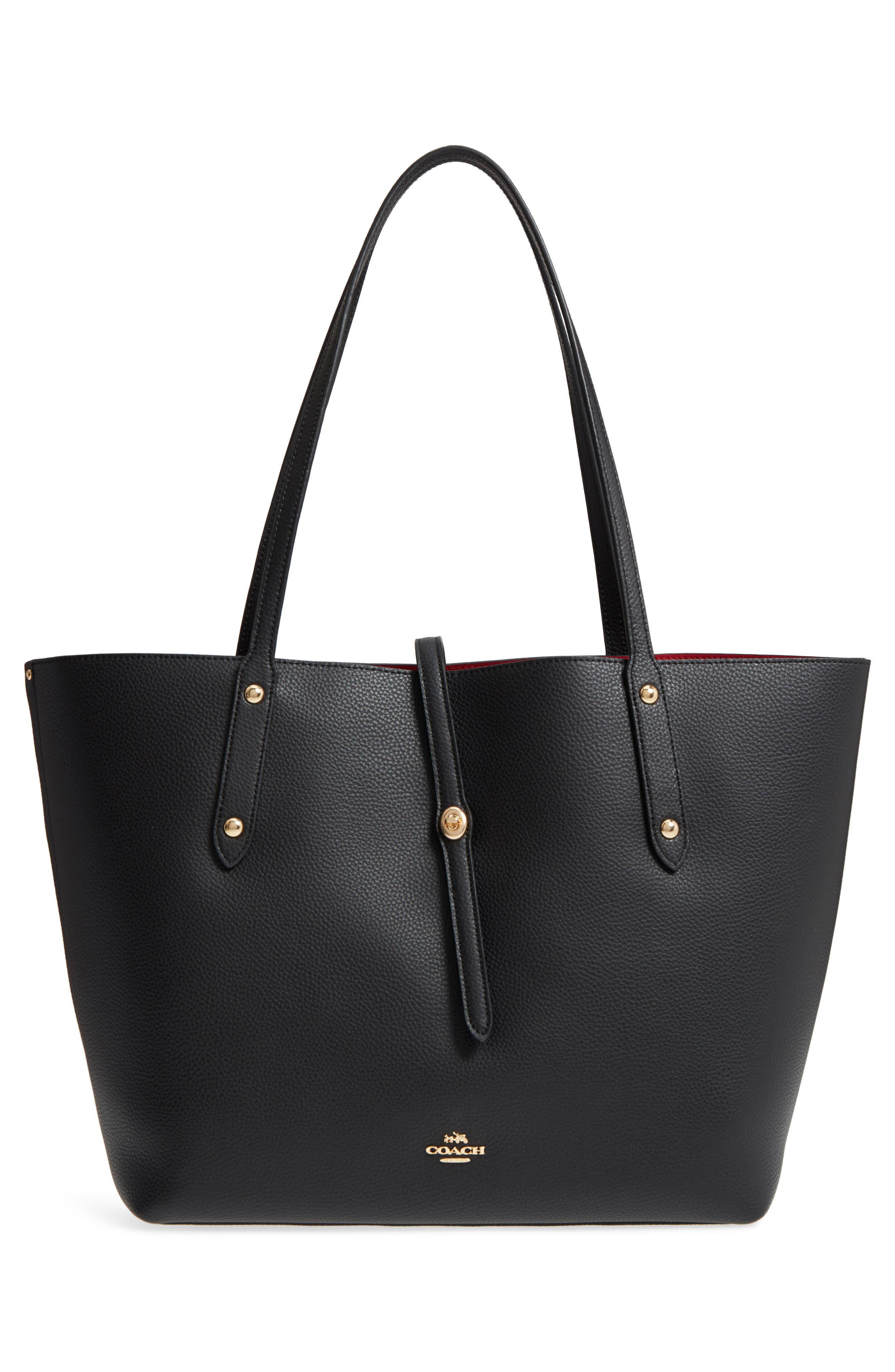 COACH Market Pebbled Leather Tote, Alternate, color, 