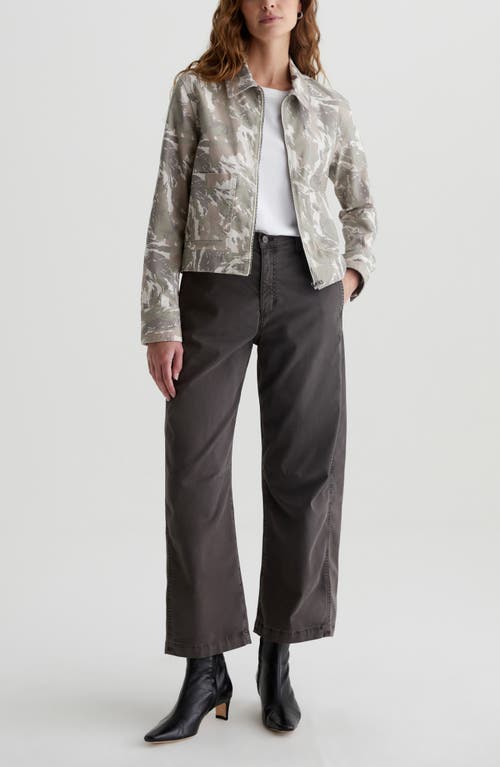 Ag Fiona Barrel Jeans In Sulfur Misty Grey