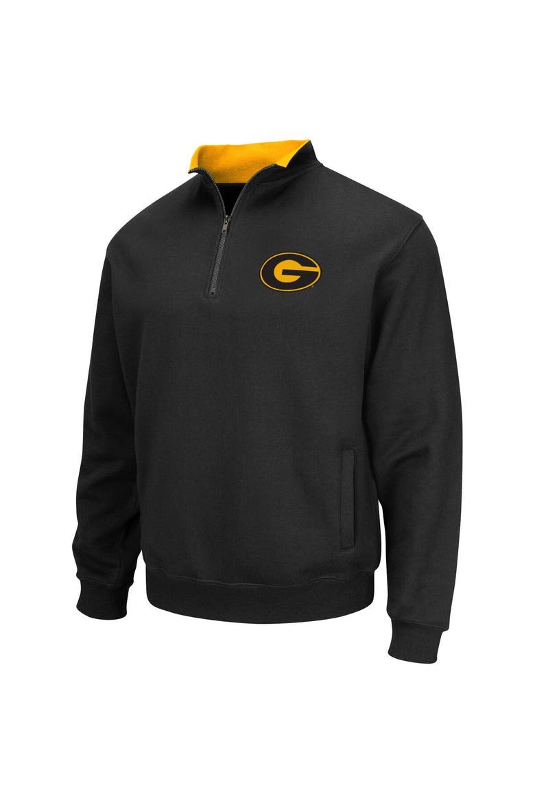 Men's Colosseum Black Grambling Tigers Tortugas Quarter-Zip Sweatshirt, Alternate, color, Black