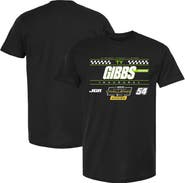 CHECKERED FLAG Men's Checkered Flag Sports Black Ty Gibbs 2025 NASCAR Cup Series In-Season Challenge Winner T-Shirt