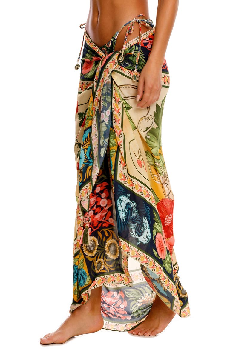 Agua Bendita Marine Harvest Cover-Up Pareo, Alternate, color, 