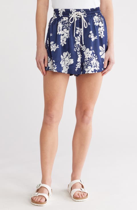 Patterned Cover-Up Shorts