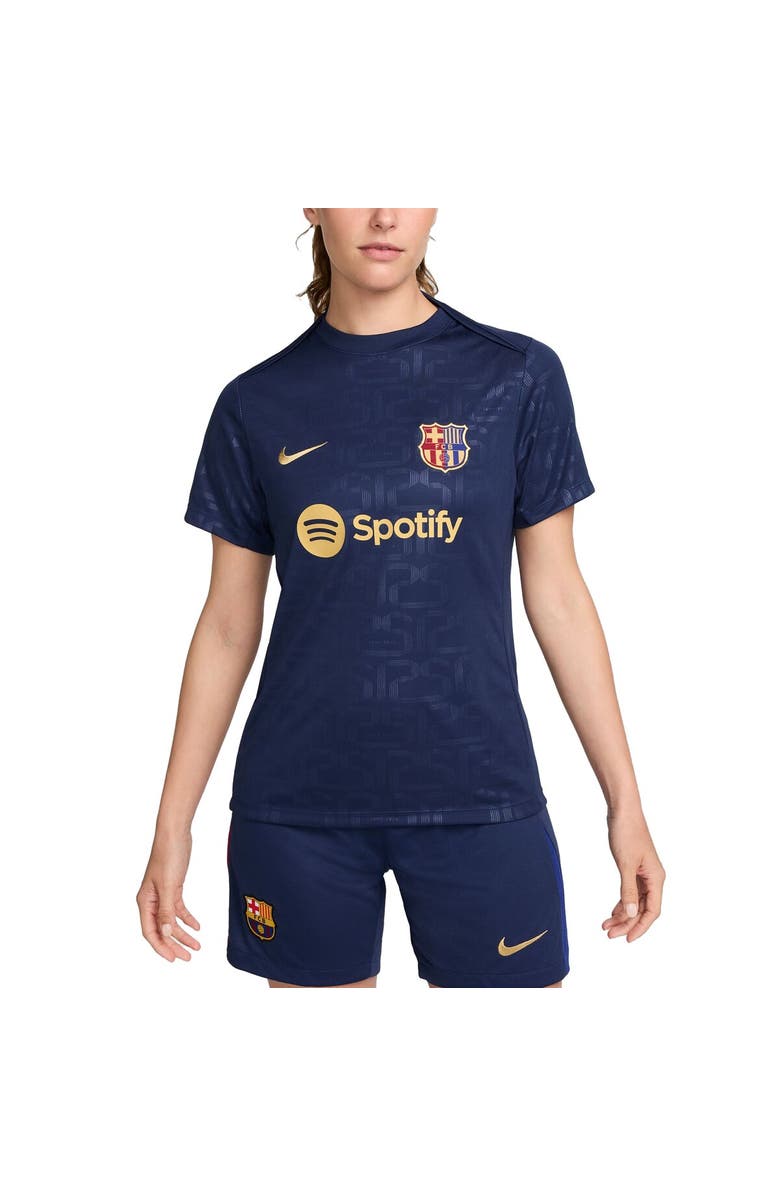 Nike Women's Nike Navy Barcelona 2024/25 Academy Pro Pre-Match Performance Top, Main, color,
