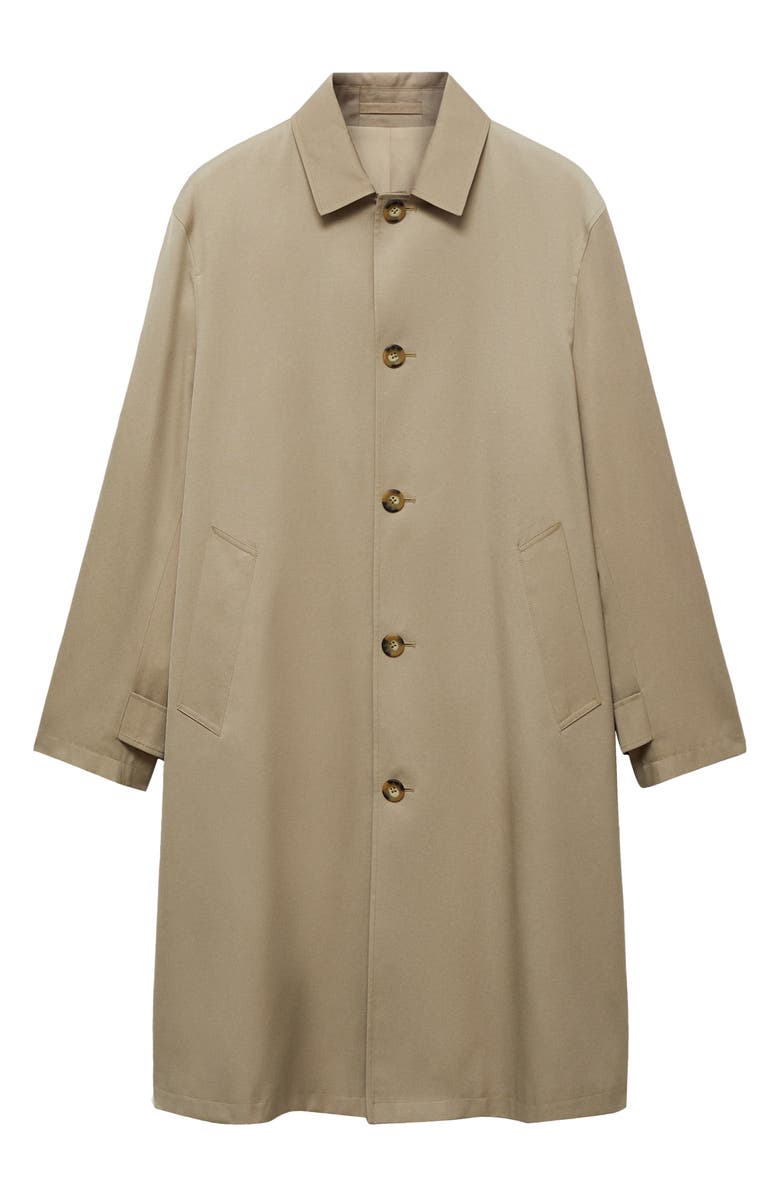 MANGO Water Repellent GabardineTrench Coat, Alternate, color, 