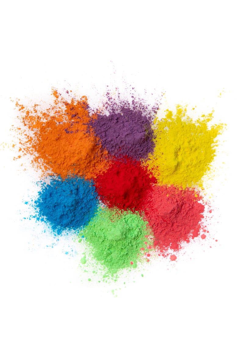 Holi Powder 7 Pack, 1 Lb Bags, Natural, Washable, Nontoxic, Alternate, color, Multicolored