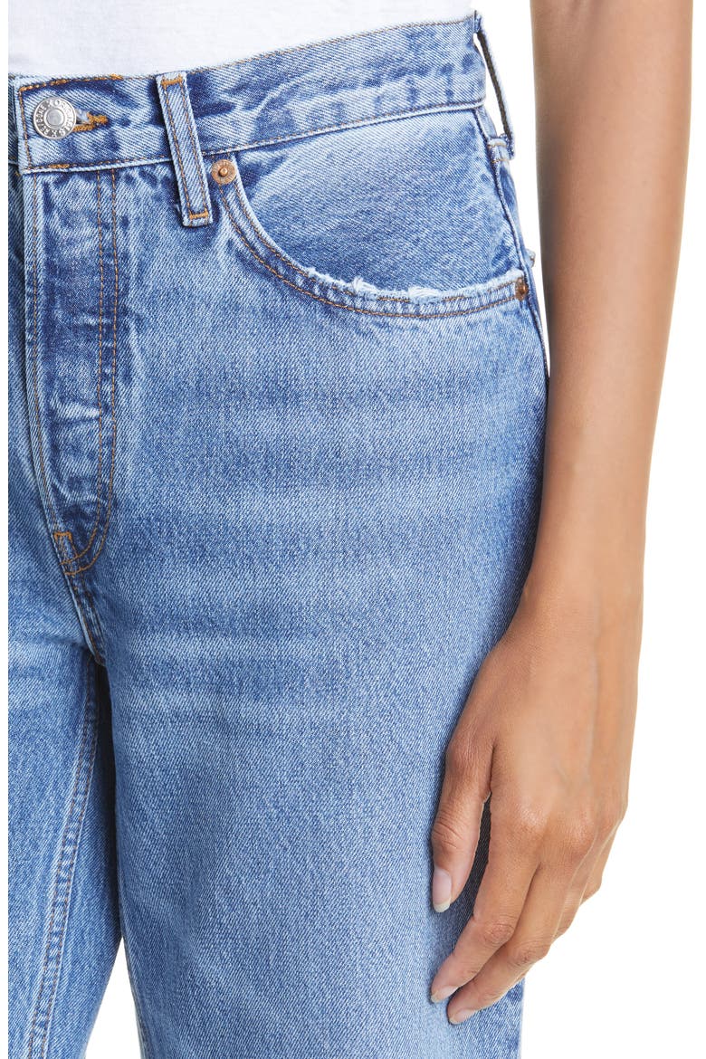 Women's Comfy '90s High Waist Straight Leg Jeans, Alternate, color, CHILLED INDIGO