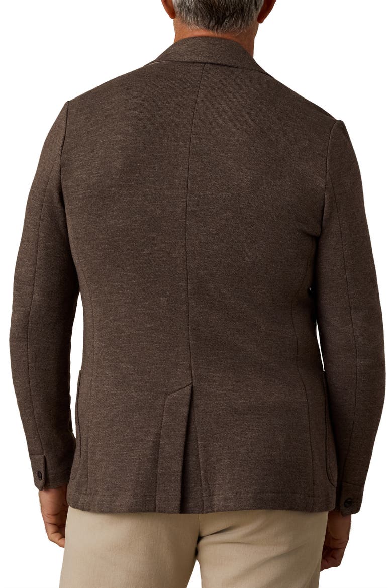 Inlet Knit Blazer, Alternate, color, DEEP BROWN HEATHER