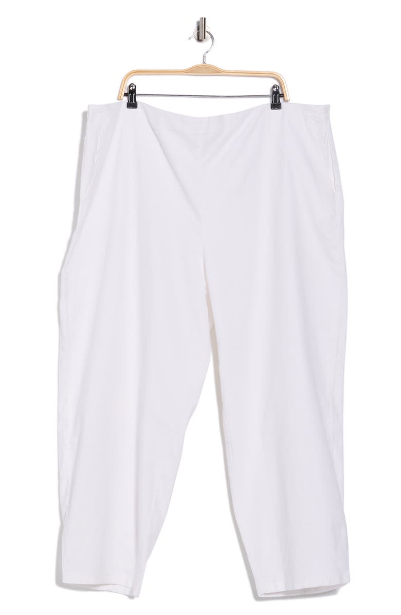 Eileen Fisher Jersey Ankle Lantern Pants, Main, color, White