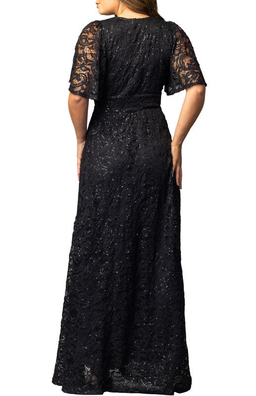 Luminous Sequin Lace Evening Gown - image 2
