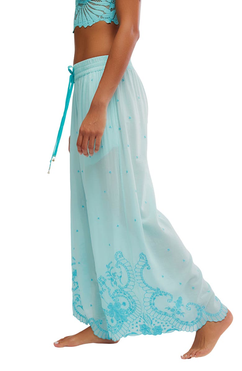 Free People Wishful Thinking Pajama Pants, Alternate, color, Waterspout