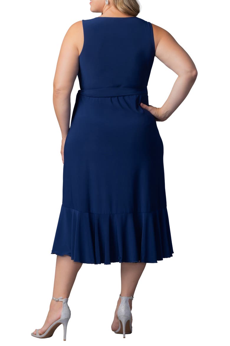 Laguna Sleeveless Wrap Dress, Alternate, color, NOUVEAU NAVY