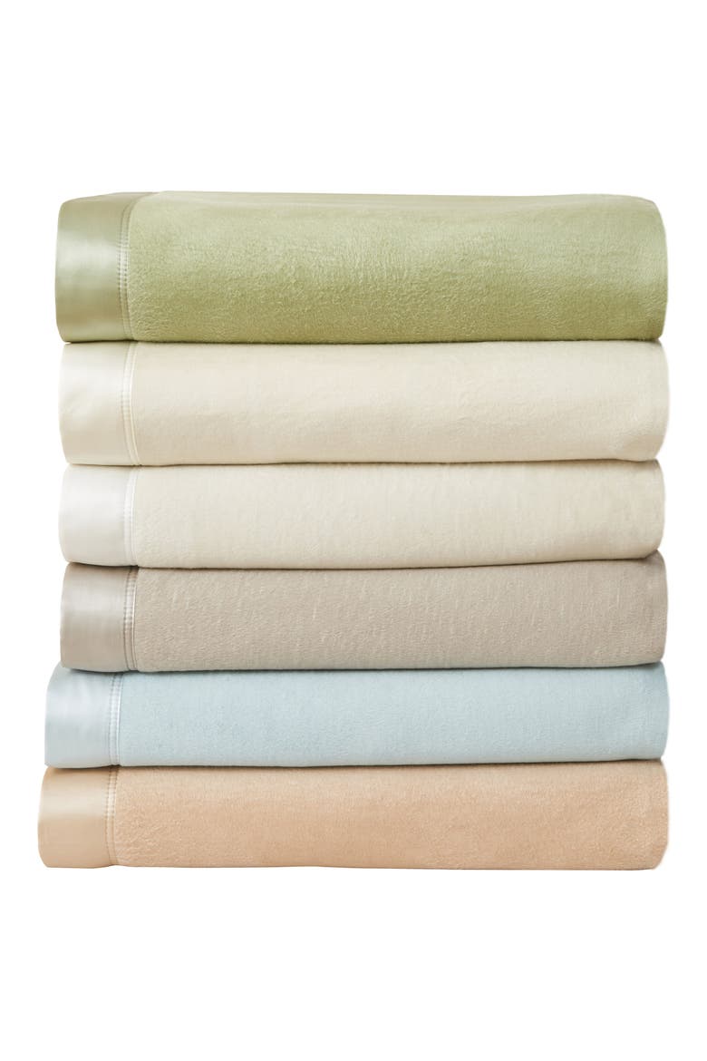 Plaza Silk Blend Throw Blanket, Alternate, color, SAGE