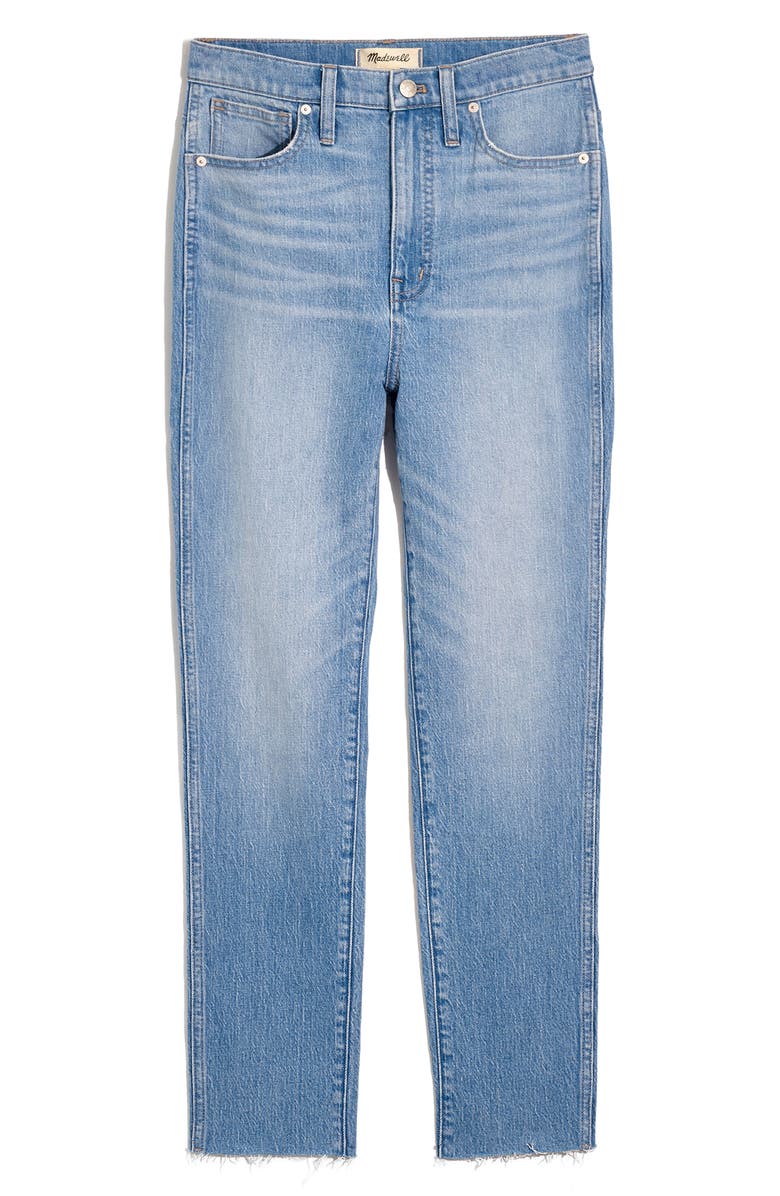 Madewell Raw Hem Stovepipe Jeans, Alternate, color,