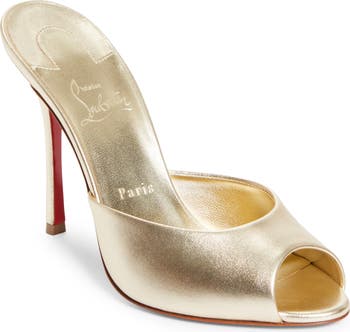 【関税送料込】ルブタン Me Dolly Peep Toe Slide Sandal Christian Louboutin Me Dolly Peep Toe Slide Sandal (Women