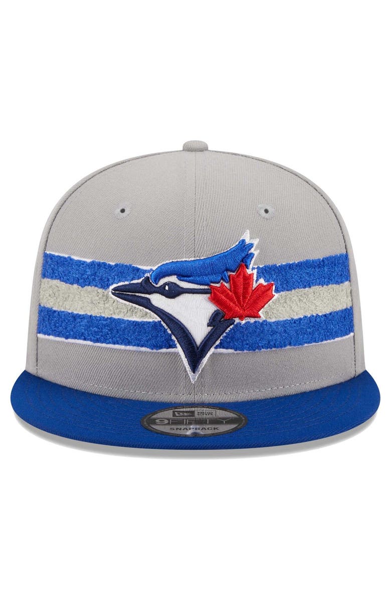 New Era Men's New Era Gray/Royal Toronto Blue Jays Band 9FIFTY Snapback Hat, Alternate, color, 