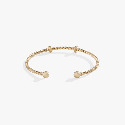 French Rope Charm Bracelet Cuff