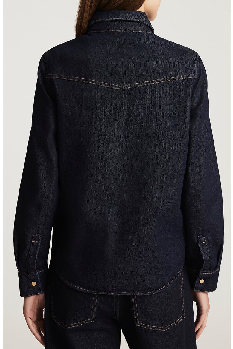 Angela Classic Denim Shirt, Alternate, color, RINSE CLASSIC DENIM