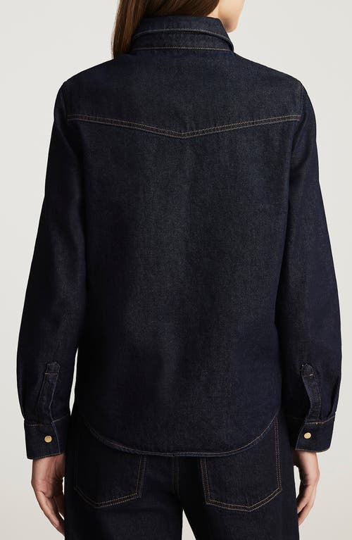 Mavi Jeans Angela Classic Denim Shirt In Black