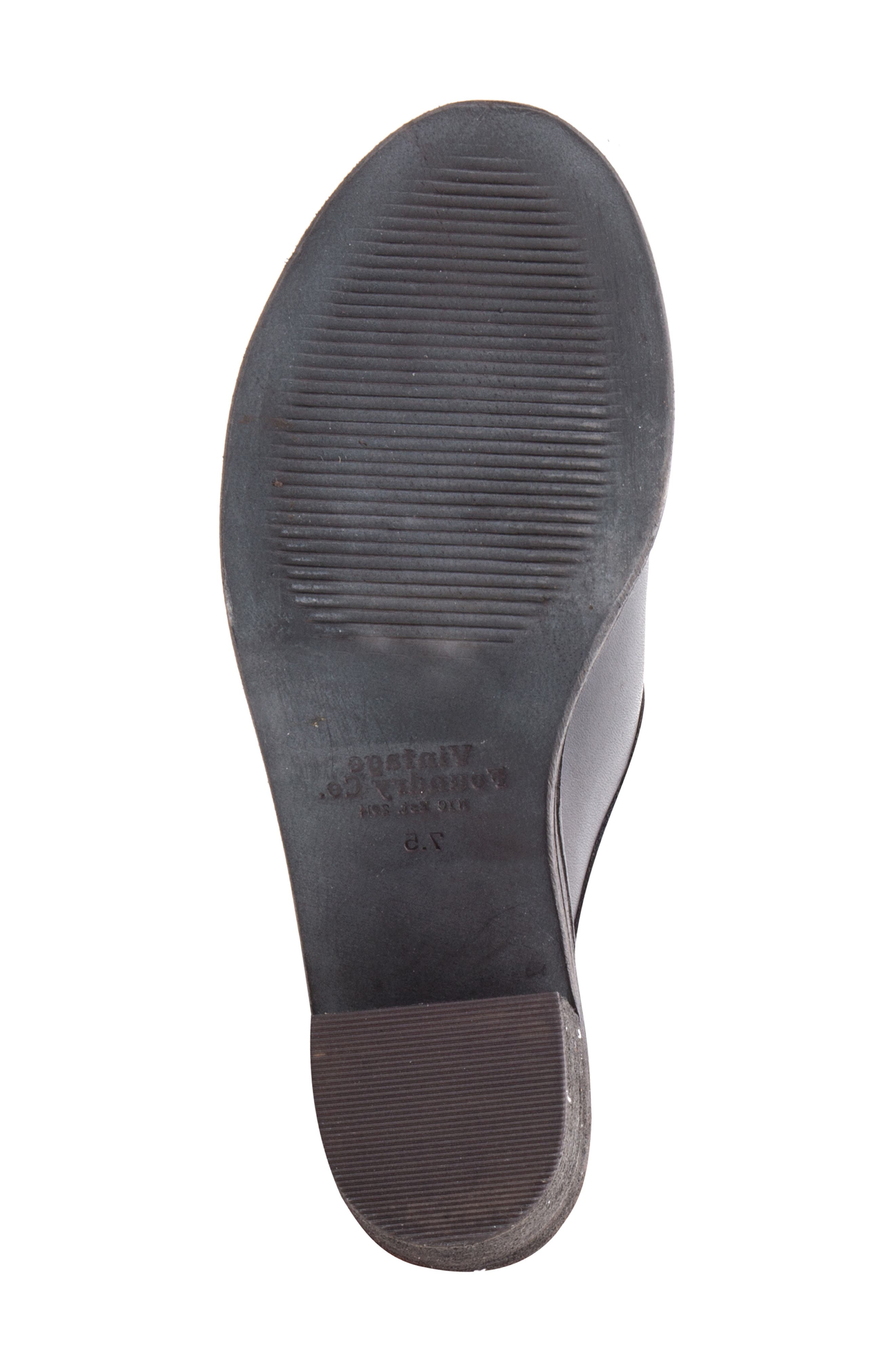 VINTAGE FOUNDRY Normandy Leather Fishnet Cutout Block Heel Boot, Alternate, color, Black