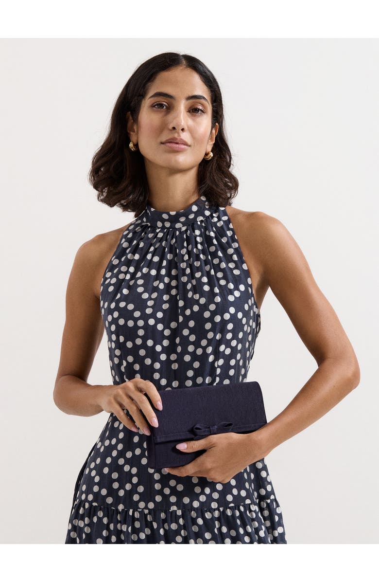 Phase Eight Bow Detail Chain Clutch Bag, Alternate, color,
