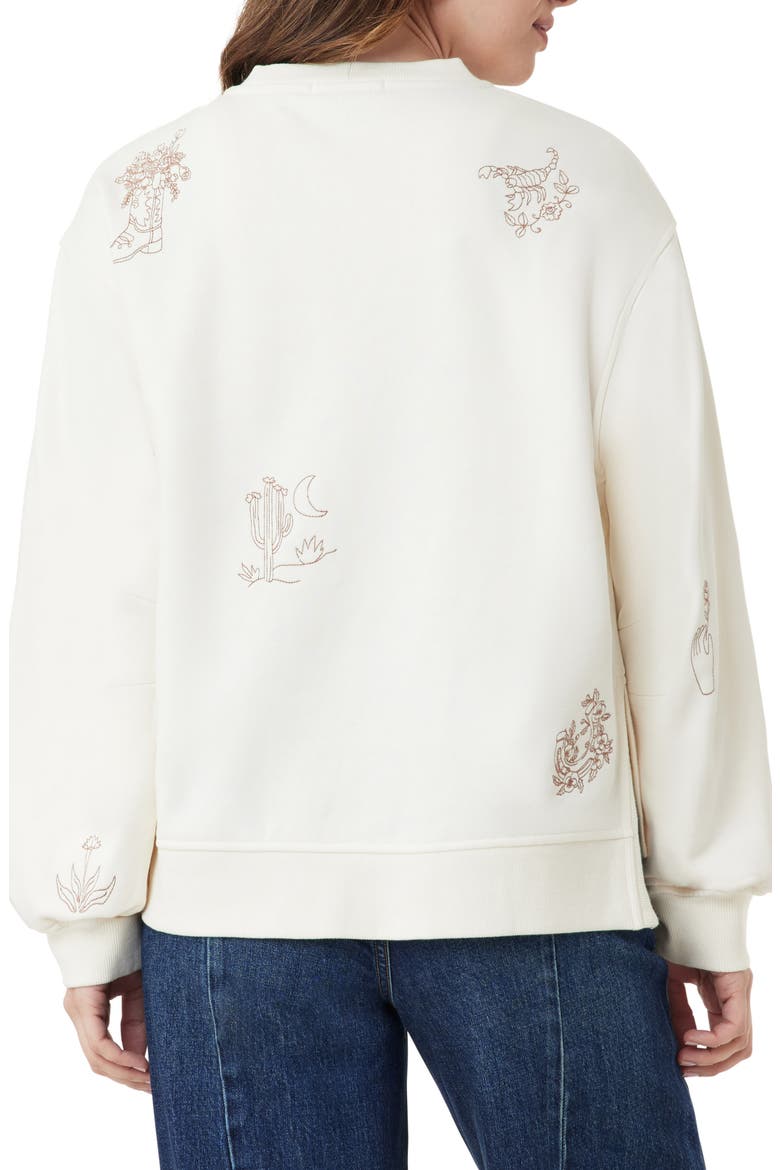 Oversize Side Vent Sweatshirt, Alternate, color, WHITECAP GRAY