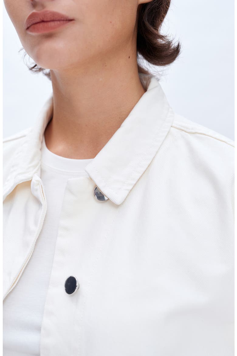 Oversize Denim Jacket, Alternate, color, WHITE