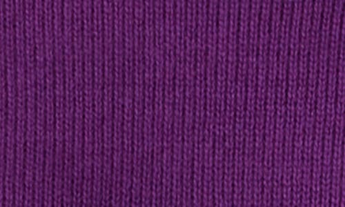 Eileen Fisher Bateau Neck Cotton Blend Sweater In Purple